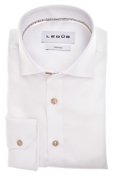 Ledub Business hemd lange mouw Wit LE24305 MFN5 0143350/910-630-000