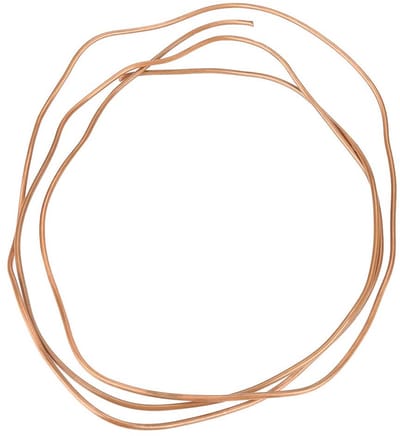 Dailygoods- Koperen Buis 2 Meter - Zachte Buis - Buitendiameter 3 mm - Binnendiameter 2 mm - Dikte 0,5 mm - Voor Koelsystemen - Koudemiddelbuis