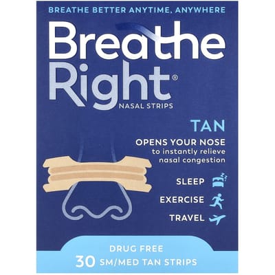 Bandes Nasales, Petites/Moyennes, Bandes Bronzées 30 Unités blue