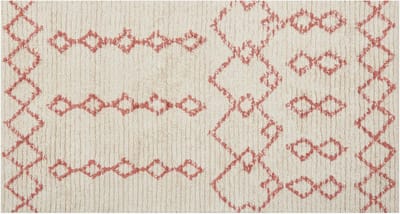 BUXAR - Laagpolig vloerkleed - Beige - 80 x 150 cm - Katoen