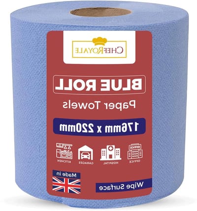 Keukenpapier Rollen - Schoonmaakdoeken - Huishoudelijke Klusjes - Extra Absorberend - 1 Stuks - Blauw
