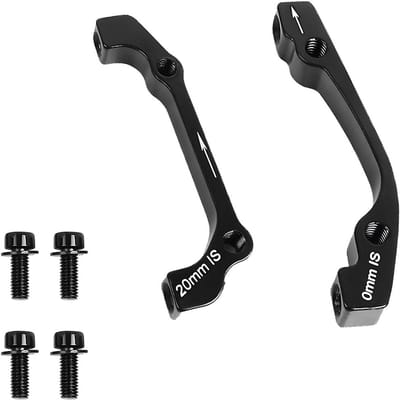 Set van 2 Hydraulische Mountainbike Remmen met Spacer en Schroef Disc Remadapter voor MTB, BMX en Fietsen met PM-IS-R160/F180 en PM-IS-F160/R140
