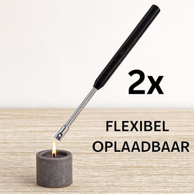 2x flexibele elektronische Keuken BBQ Aansteker - Elektronische USB oplaad aansteker