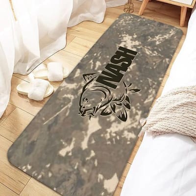 Nash Fishing Logo Antislip Wasbare Deurmat voor Entree, Keuken, Woonkamer, Hal, Badkamer – Huisdecoratie voor Vissers 40*120cm