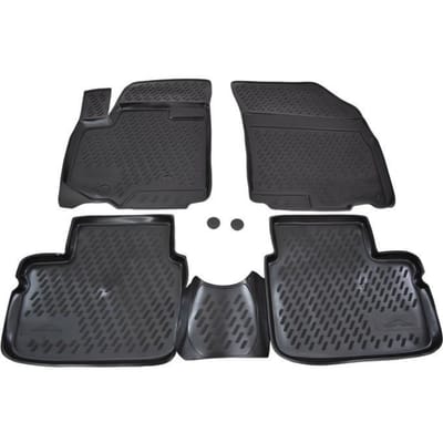 Tapis De Sol En Caoutchouc 3D - J&J AUTOMOTIVE - Suzuki SX-4 2006-2013 - Noir - Sur Mesure - Antidérapant noir