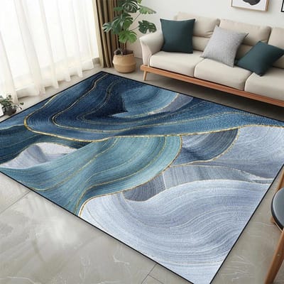 Modern Nordic Stijl Kleed Abstract Tapijt voor Woonkamer Groot Slaapkamer Decoratie Kleed Licht Luxe Sofa Salontafel Mat Antislip 60*90cm
