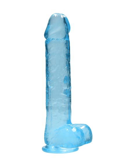 Shots - RealRock Realistische Dildo met Ballen - 25,4 cm blue