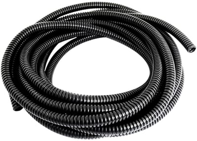 Dailygoods - Golfslang - Kabelgoot - Brandvertragend - Zwart - Kabelbescherming - 5 meter - Geschikt voor Auto - Golfkarton