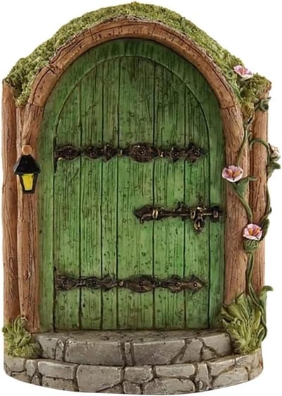 Betoverende Deur en Vensters voor Bomen, Glow in the Dark Tuindecoratie voor Kinderen, Miniatuur Feeëntuin Accessoires voor Buiten en Binnen