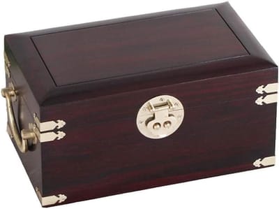 Sieraden Opbergdoos - Schatkist Hout - Sieraden Opbergen - Dubbellaags Ontwerp - Hoge Capaciteit - Houtkleur