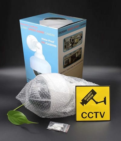 2x Speed Dome Dummy Camera voor Binnen en Buiten - Knipperende LED - Waterdicht