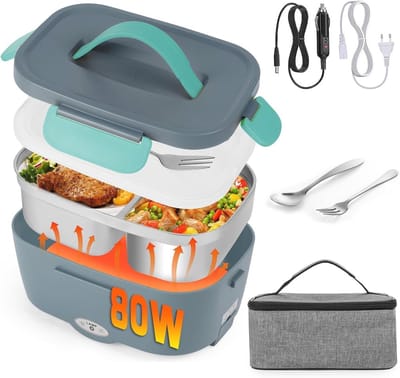 Elektrische lunchbox voedselverwarmer voor auto en onderweg