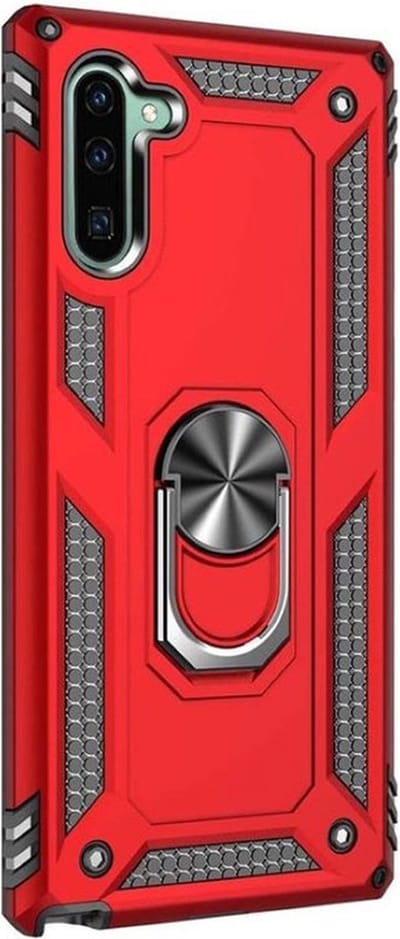 oTronica Backcover Geschikt Voor Samsung Galaxy A13 5G / A04s Hoesje – Met auto mount - Rood