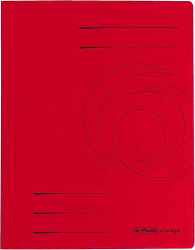 Verzamelmap A4 - Projectmap Karton - Papieren Organiseren - Stevig Karton - 10 Stuks - Rood