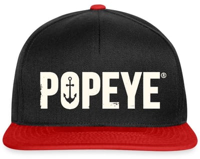 Popeye White Titel Snapback cap