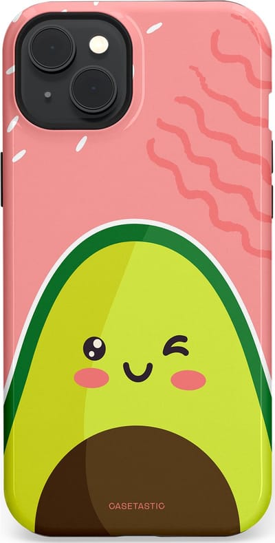 Casetastic Hoesje Geschikt voor Apple iPhone 15 Plus Magsafe - Stijlvolle Beschermende Duo-layer Case - Avocado Vibes