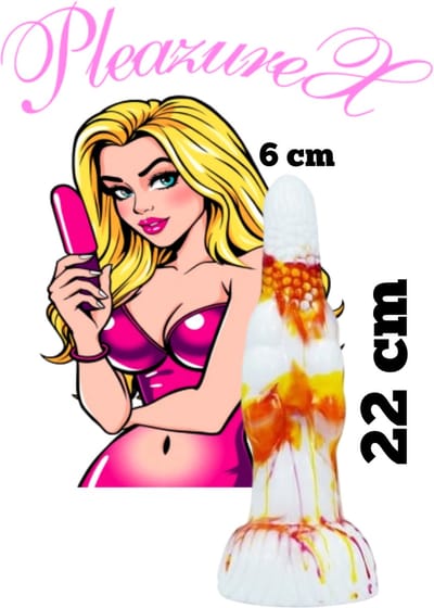 PleazureX - Sextoys Series - Fantasy dildo - Alien dildo - draken dildo - centimeters genot 22 x 6 cm