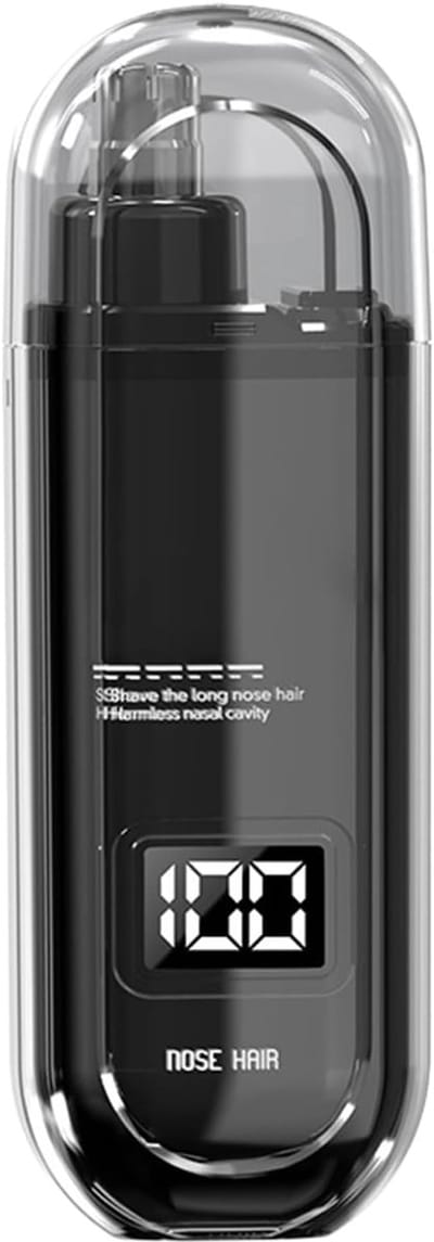 Neus Haar Trimmer - Gezichts Haar Verwijderaar - Efficiënte Verzorging - Oplaadbaar Waterdicht - Compact Draagbaar - Zwart