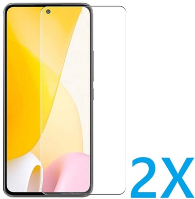 Glasplaatje Geschikt voor: Xiaomi Mi 12 Lite - 2x Screenprotector - screen protector - glas - bescherm - beschermglas