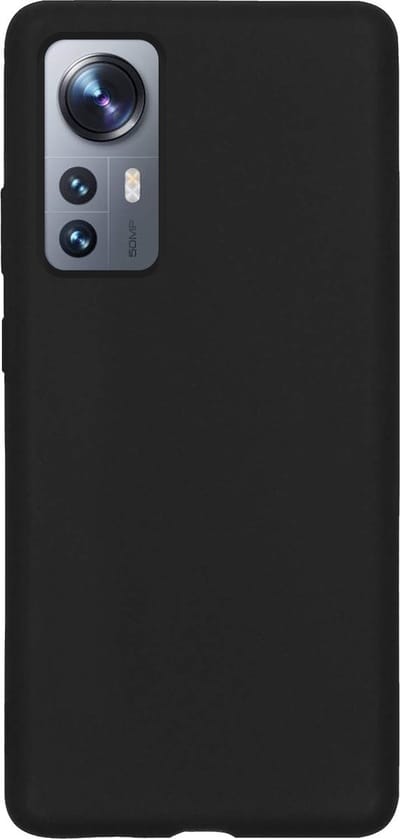 Hoes - Geschikt voor Xiaomi 12X - Sterk & Shockproof - Hoesje Cover - Siliconen Case - Zwart
