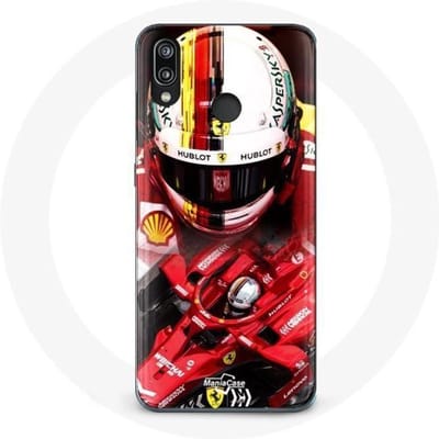 Hoesje - Formule 1 - P20 Lite - Rood - Flexibel - Sebastian Vettel