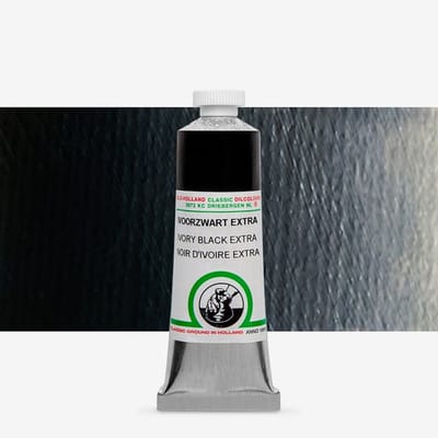Oil paint Old Holland 40ml – 074 Ivory Black Extra