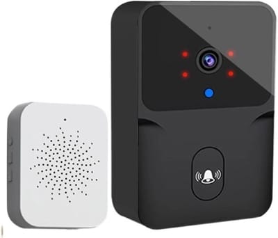 Video Deurbel Camera - Draadloze Camera - Huisbeveiliging Thuis - 1080P HD Beeld - 166 Graden Kijkhoek - Zwart