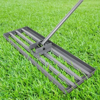 Lawn Leveling Rake met Verlengde Handgreep - 30x10 Heavy Duty Tuingereedschap voor Nivelleren van Tuinaarde en Compost