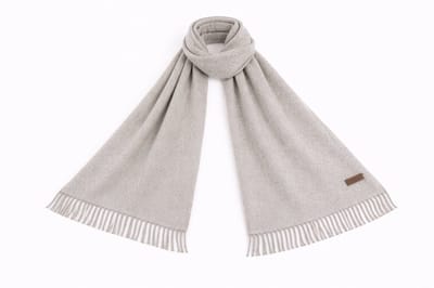 Premium Alpaca Wollen Sjaal – Ultra Zacht, Warm & Luxe - Licht Grijs