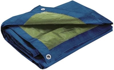 Waterdicht Zeil - Presenning met Oogjes - Bescherming Buiten - Volledig Waterdicht - 400 x 500 cm - Blauw