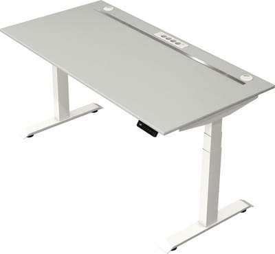 Kerkmann - Zit sta bureau Move Boost 4 - 160x80cm - licht grijs-wit