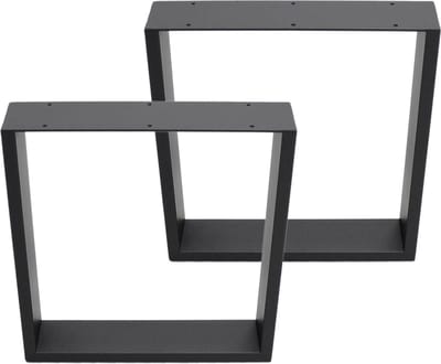ECD Germany 2x tafelpoten set industrieel ontwerp 40 x 43 cm antraciet gepoedercoat staal met stevige tafelframe voor eettafels bureaus en stabiele metalen tafellopers tafelpoten en onderstel voor moderne meubels