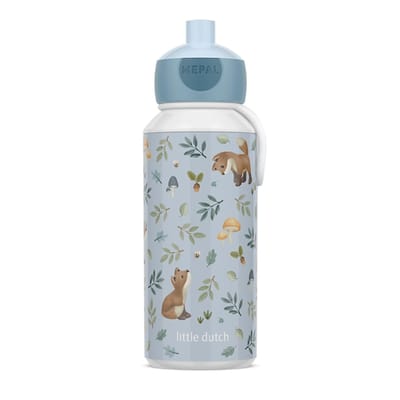 Mepal Pop-up drinkfles Campus Little Dutch - 400 ml - Sluit goed af - Drinkbeker voor kinderen - Forest Friends
