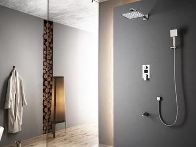 Mawialux regendoucheset - Inbouw - Digitaal display - Mengkraan - Vierkant - Chroom - Birman