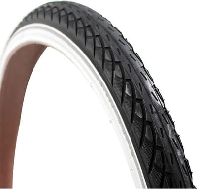 Buitenband Fiets - Stadsband - Veilig Fietsen - Met Reflectie - 24x1.75 47-507 - Zwart Wit