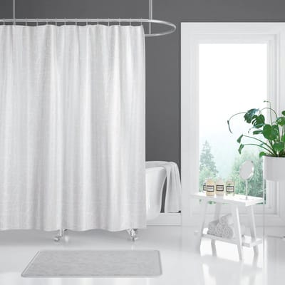 Casabueno -Wit Douchegordijn - Waterdicht & Sneldrogend – 180x200 cm – Anti-Schimmel, Wasbaar & Duurzaam –3182– Badkamer Shower Curtain