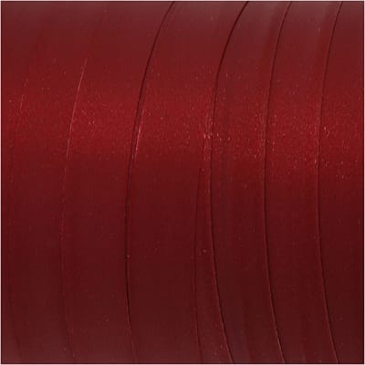 Cadeaulint, B: 10 mm, matt, donkerrood, 250 m/ 1 rol