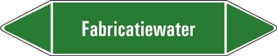 Fabricatiewater leidingmarkering op vel 126 x 26 mm - 5 per vel