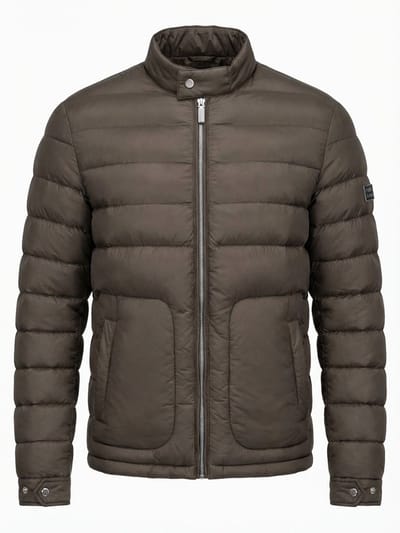 OMBRE Jas - Polyamide - Lange Mouw - Rits Olijf S