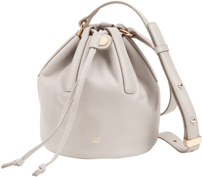DuDu - Luxe Lederen Buideltas - Bucket Bag - Schoudertas - Met Afneembare Pouch