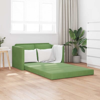 vidaXL - Slaapbank - Lichtgroen - 204 - x - 122 - x - 60 - cm - Fluweel
