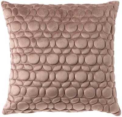 Dutch Decor KAISA - Sierkussen 45x45 cm - 3D - print - effen kleur - Antler - roze - Inclusief binnenkussen - Luxe kussens voor woonkamer & bank