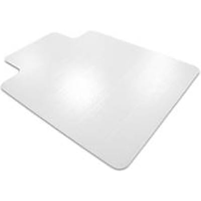 Floortex Valuemat vloerbeschermingsmat, rechthoekig met lip, voor tapijt, dikte 2 mm, L 1200 x B 900 mm, vinyl, transparant