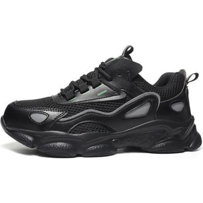 Ademende Werk Sneakers Heren Dames Veiligheidsschoenen Laarzen Lichtgewicht Prikbestendige Werkschoenen Heren Beschermende Isolatieschoenen 6KV 35 black