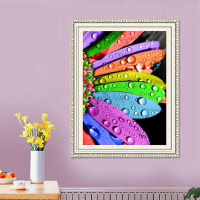 5D Diy Diamond Schilderen Cross Stitch Diamond Borduren Mozaïek Europese Home Decor 20X30CM blue