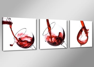 Art4-all - Canvas Schilderij Red Whine - 150x50cm