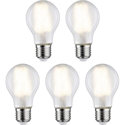 Paulmann 29090 LED-lamp Energielabel E (A - G) E27 Peer 7 W Warmwit (Ø x h) 60 mm x 106 mm Filament / Retro-LED 5 stuk(s)
