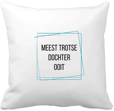 Akyol - meest trotse dochter ooit Kussen hoes - Dochter - trotse dochter - verjaardagscadeau - verjaardag - cadeau - cadeautje voor dochter - dochter artikelen - kado - geschenk - gift - 40 bij 40 cm