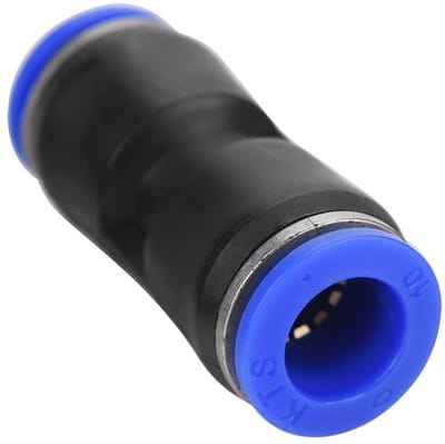 Dailygoods- Rechte Connector OD 4/6/8/10/12/14/16mm - Pneumatische Snelkoppeling - Luchtdruk Aansluiting - Gereedschapsloos Ontkoppelen - Veilig en Betrouwbaar - 360 Graden Draaibaar