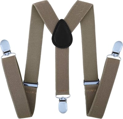 Fako Fashion - Kinder Bretels - Kinderbretels - Effen - 65cm - Khaki